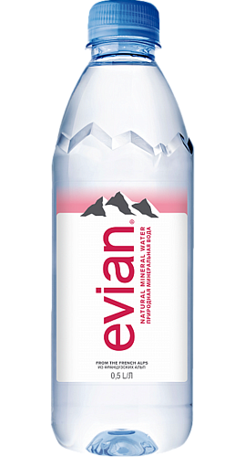 Природная вода питьевая Эвиан негаз 0,5л*24 бут